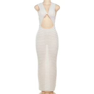 Crochet Knit Maxi Dress Rieworkes