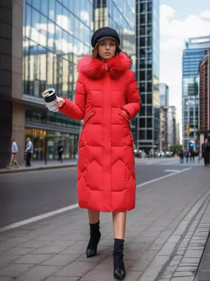 Women's Slim Fit Long Padded Jacket Rieworkes