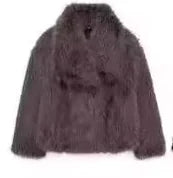 Women's Faux Fox Fur Coat: Luxe Furry Jacket for Autumn and Winter Rieworkes
