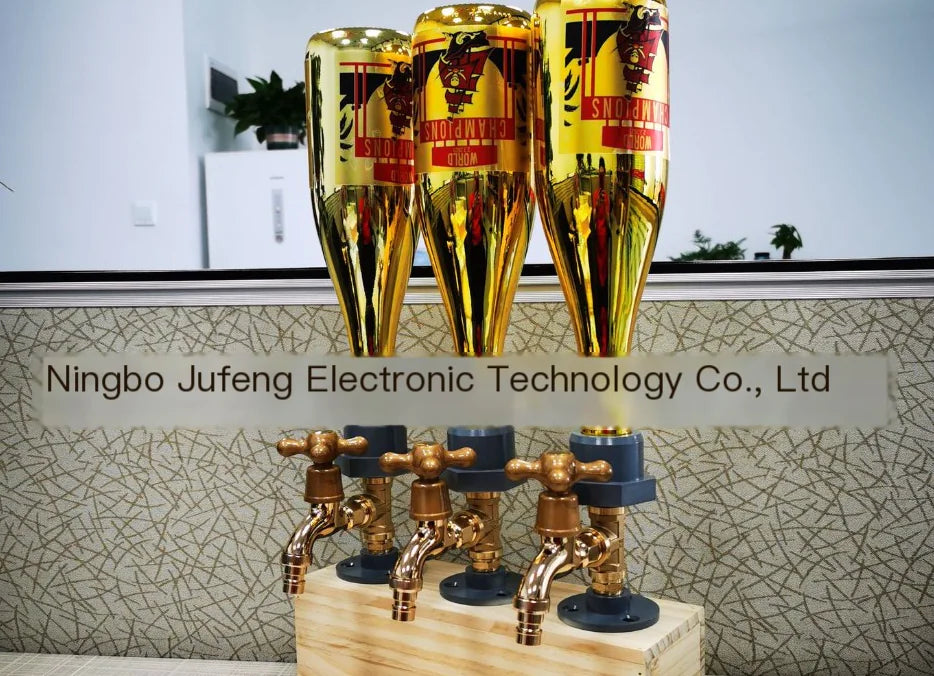 Whiskey Wood Dispenser with Tap and Water Function Mimarta
