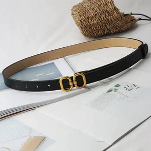 Elegant Leather Designer Belt for Women Rieworkes