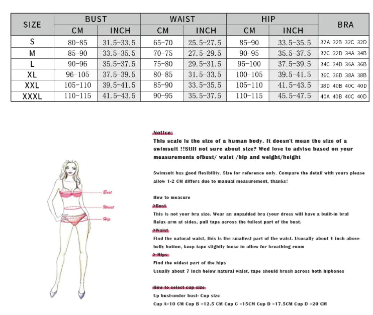 European &amp; American Style Sexy Bikini Swimsuit Rieworkes