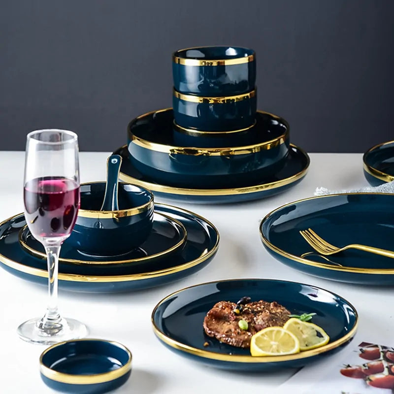 Blue Porcelain Dinner Plates Rieworkes