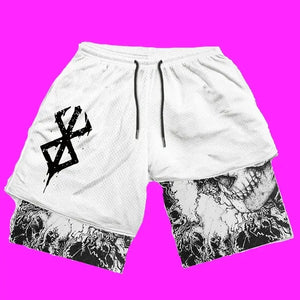 Y2K Men’s Anime Gym Shorts Rieworkes