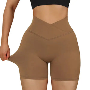 Sports Shorts Women High Waist Workout Seamless Fitness Yoga Shorts Rieworkes