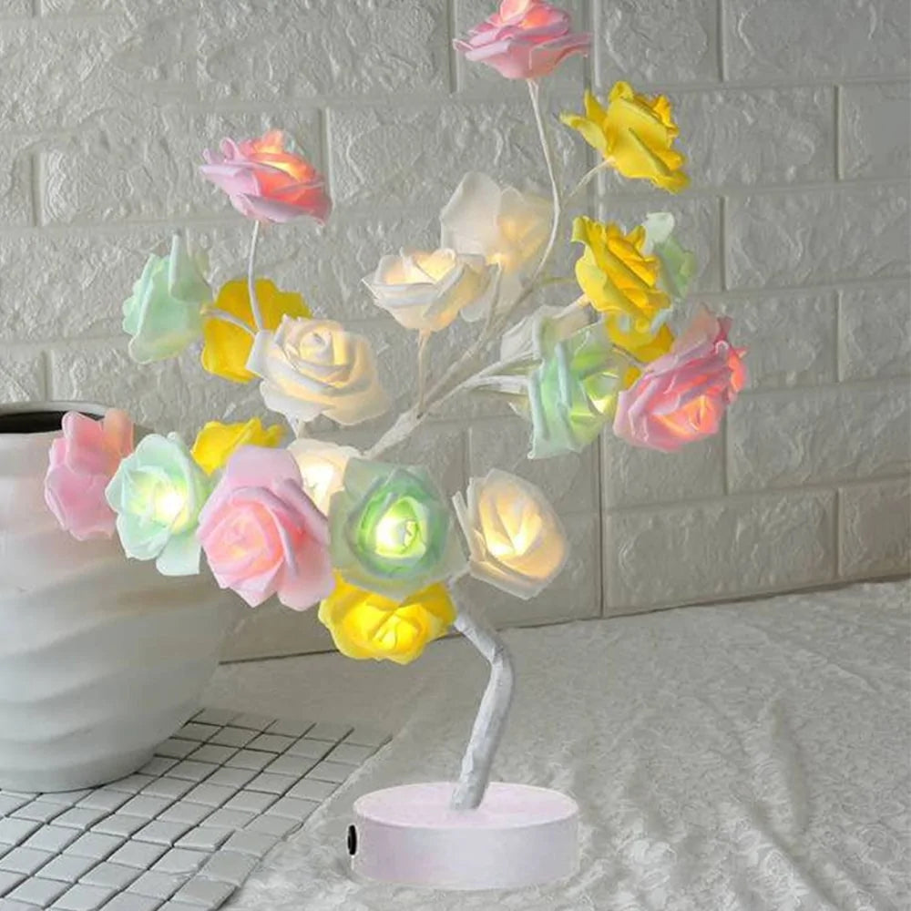 LED Rose Flower Table Lamp Rieworkes