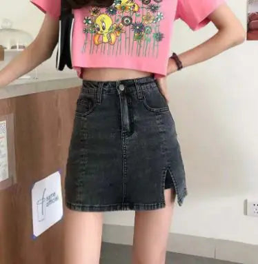 A- Line Slimming Sexy Slit Skirt Rieworkes