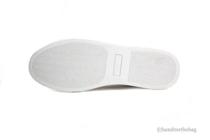 Versace Powder Blush Vitello Leather Signature Lace Sneakers Mimarta