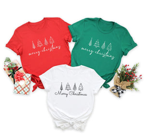 Merry Christmas, Christmas Trees T-Shirt Rieworkes