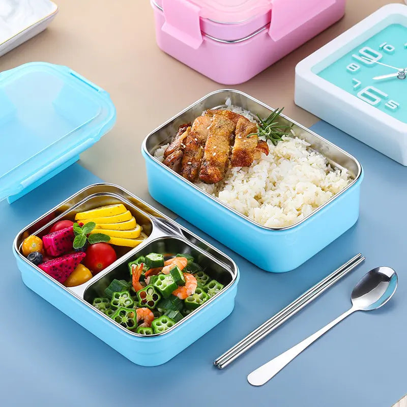 Stainless Steel Two-Layer Lunch Box Rieworkes