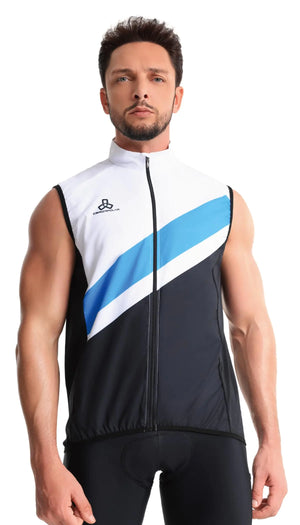 CEROTIPOLAR Mens Cycling Vest with 3 Reflective Tape Cargo Pockets Micro Softshell Windproof Bike Vest Mimarta