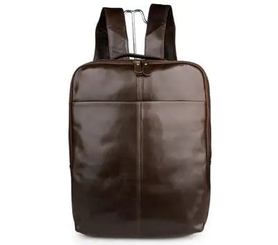 Top Layer Leather Computer Backpack Mimarta