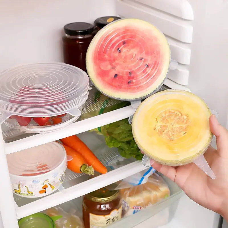 Silicone Stretch Lids Reusable Airtight Food Wrap Covers Rieworkes