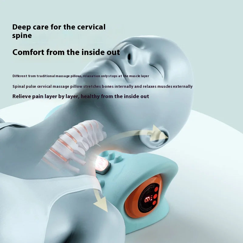 Portable Cervical Neck Massager Pillow Rieworkes