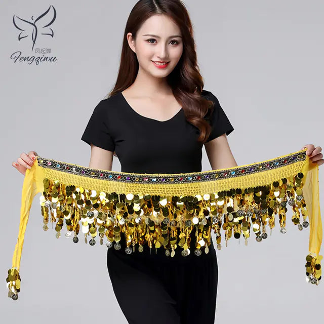 Belly Dance Waist Chain for Beginners with Sequins Mimarta