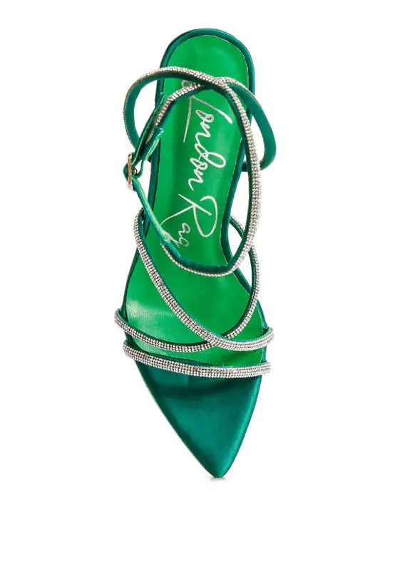 Rhinestone Embellished Stiletto Heels Rieworkes