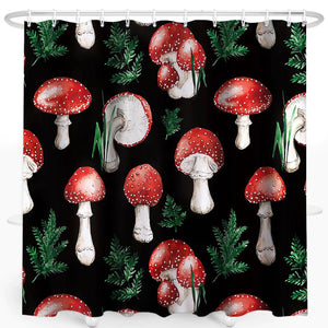 zpepe Mushroom Shower Curtain Cloth Shower Curtains Cute Shower Curtain Funky Shower Curtain Waterproof Polyester Fabric Shower Curtain Set with 12 Hooks Bathroom Decor 72x72 Inches(02) Mimarta