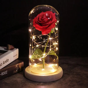 Enchanted Glass Rose Decoration Rieworkes