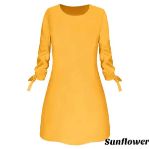 Elegant Summer Solid Color Dress Rieworkes