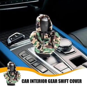 Car Gear Shift Cover Mini Hoodie Gear Shift Cover for Car Shifter Interior Trim Rieworkes