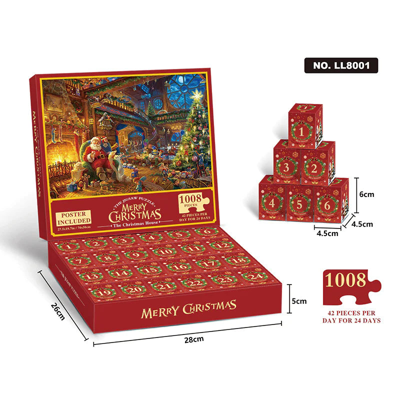 24-Box Christmas Advent Puzzle Mimarta