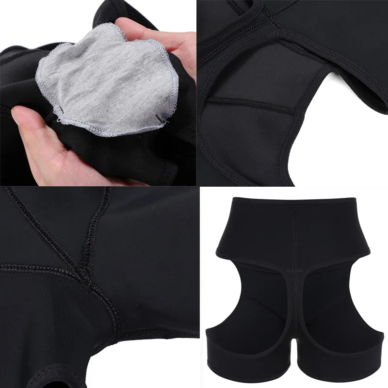 Latex Waist Trainer Control Butt Shaper Underwear Rieworkes