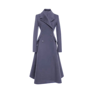 Elegant Slim Fit Women's Wool Coat Mimarta