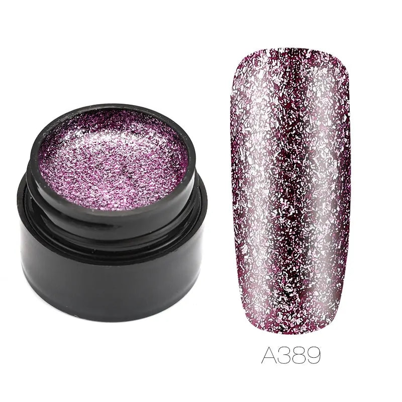 Hybrid Varnishes Gel Nail Polish Set Glitter Rieworkes