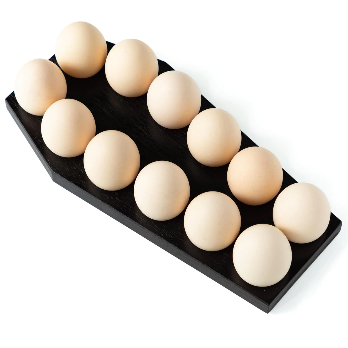 Spooky Gothic Coffin Egg Tray - Black Wooden Egg Holder for Soft Boiled Eggs - Unique Halloween Kitchen Decor - Ideal Gothic Kitchen Accessory - Perfect for Witchy Haunted House Themes (12 eggs) Mimarta