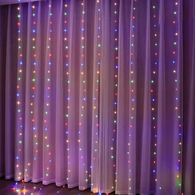 Christmas Curtain Lights Rieworkes
