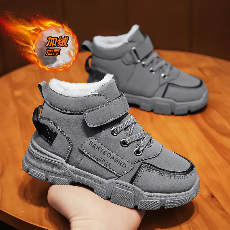Boys' Cotton Winter Boots - Thick Warm Casual Shoes Mimarta