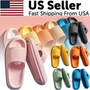 Cozy Pillow Slides Anti-Slip Sandals Ultra Soft Slippers Cloud Home Outdoor Shoe Rieworkes