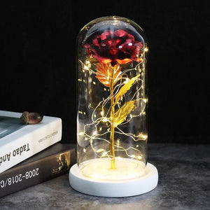 Enchanted Glass Rose Decoration Rieworkes