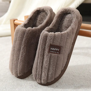 Cozy Cotton Plush Slippers for Home Use Mimarta