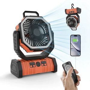 Outdoor Household Power Bank LED Light Camping Fan Mimarta