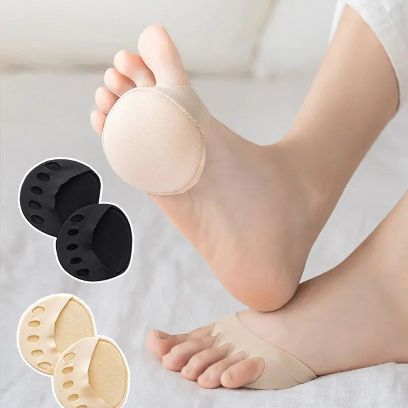 Five Toes Forefoot Pads for Women High Heels Half Insoles Calluses Corns Foot Pain Care Absorbs Shock Socks Toe Pad Inserts Rieworkes