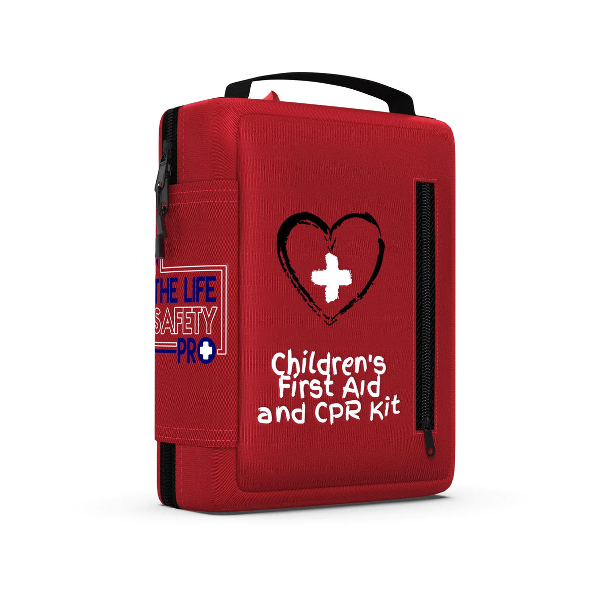 Portable First Aid Kit for Kids with CPR Shield - Ideal for Home Car School Camping and as a Travel First aid kit. Latex-Free Bandages – Children First Aid Guide by The Life Safety Pro Rieworkes