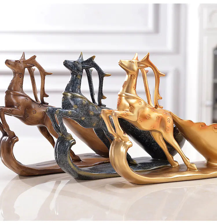 Modern European Style Deer Wine Rack for Home Decor Rieworkes