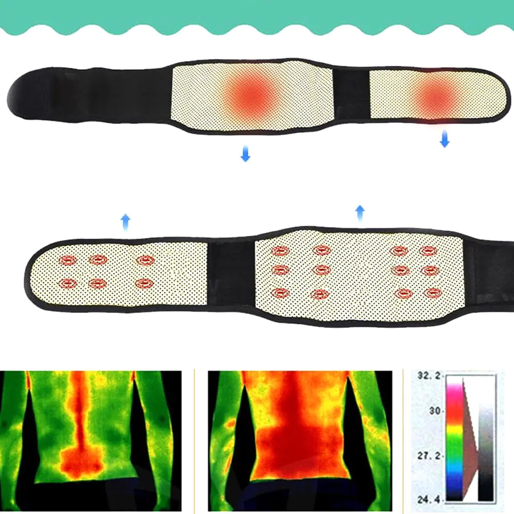 Magnetic Therapy Back Waist Support Belt Rieworkes