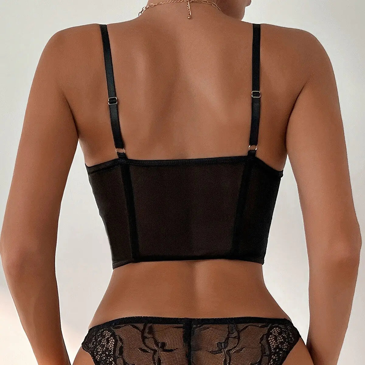 Mesh Push-Up Bustier: Elegant Sensuality Rieworkes