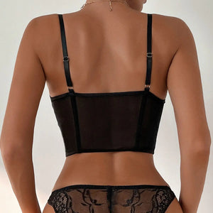 Mesh Push-Up Bustier: Elegant Sensuality Rieworkes