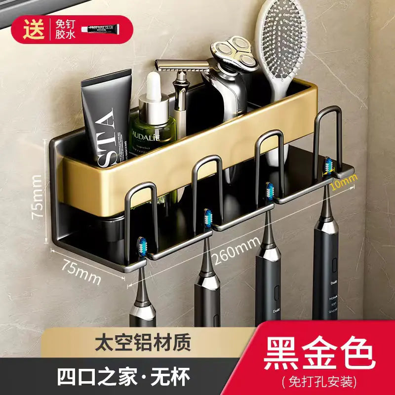 Wall-Mounted Toothbrush and Cup Holder for Bathroom Mimarta