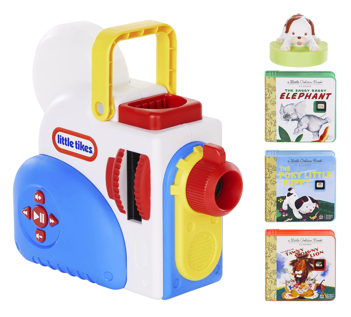 Little Tikes Story Dream Machine Starter Set Storytime Books Little Golden Book Audio Play The Poky Little Puppy Character Nightlight Toy Gift for Toddlers and Kids Girls Boys Ages 3+ Mimarta