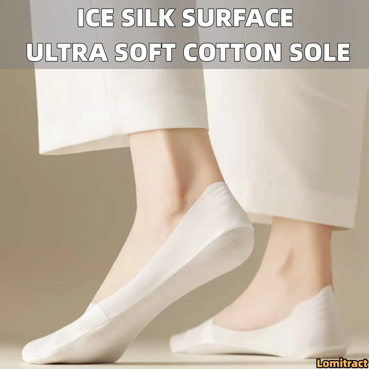 Lomitract Thin No Show Socks (Women 5-12), Made of Ice Silk Surface on the Surface & Cotton on the Bottom 6 Pairs - Value Pack 5-8 C-multicolor-6pairs Rieworkes
