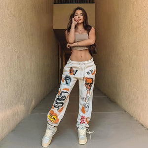 Sweat Pant Cartoon Printed Rieworkes