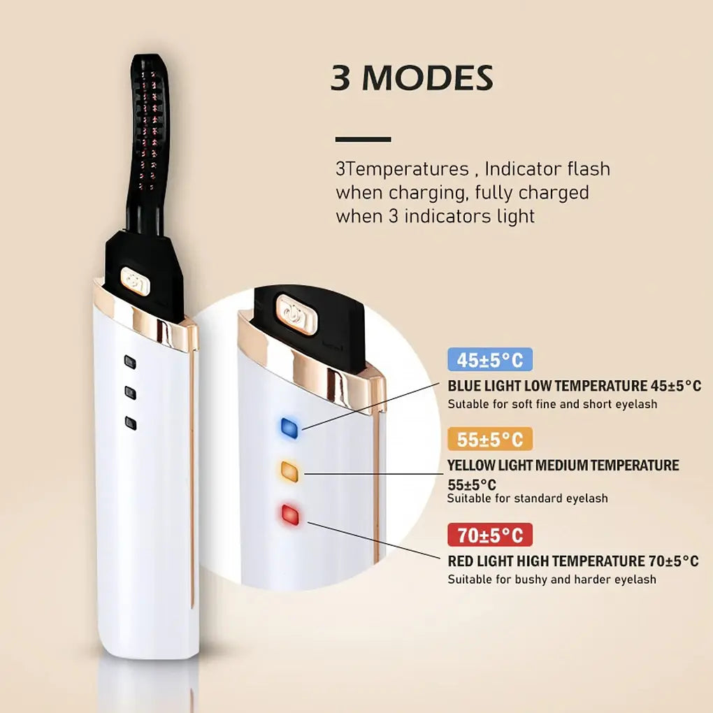 Adjustable Heating Eyelash Curler Rieworkes