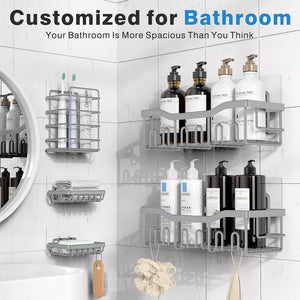 Bathroom Punch-free Storage Rack Wall-mounted Wall Mount Mimarta