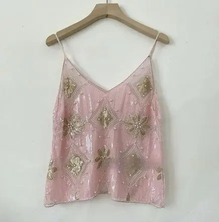 Women's Embroidered Sequin Beaded Sling Rieworkes