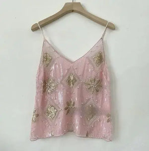 Women's Embroidered Sequin Beaded Sling Rieworkes