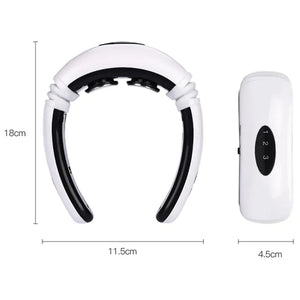 Electric Cervical Pulse Neck Massager Muscle Relax Massage Magnetic Therapy US Rieworkes